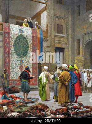 The Carpet Merchant 1887 von Jean-Leon Gerome Stockfoto