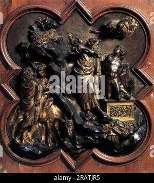 Das Opfer von Isaac c.1401 - c.1402; Italien von Lorenzo Ghiberti Stockfoto