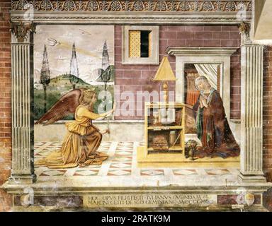 Verkündung 1482 von Domenico Ghirlandaio Stockfoto