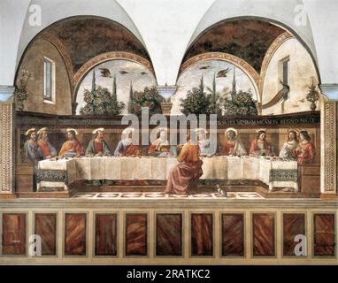 Letztes Abendmahl 1486 von Domenico Ghirlandaio Stockfoto