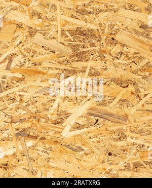 OSB Surfaces: Die Ästhetik von Engineered Wood schätzen Stockfoto