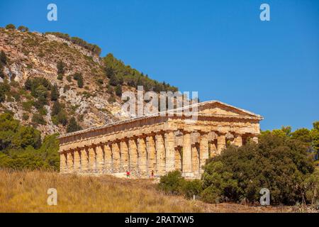 Archäologische Stätte Segesta, Calatafimi, Trapani, Sizilien, Italien Stockfoto