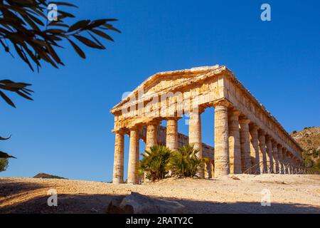 Archäologische Stätte Segesta, Calatafimi, Trapani, Sizilien, Italien Stockfoto