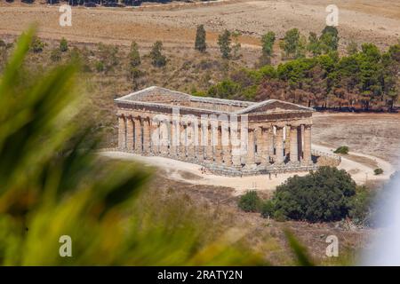 Archäologische Stätte Segesta, Calatafimi, Trapani, Sizilien, Italien Stockfoto