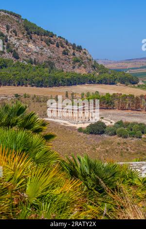 Archäologische Stätte Segesta, Calatafimi, Trapani, Sizilien, Italien Stockfoto