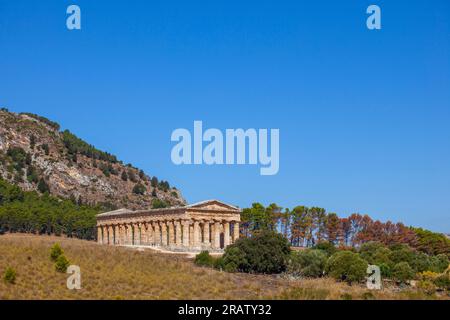 Archäologische Stätte Segesta, Calatafimi, Trapani, Sizilien, Italien Stockfoto