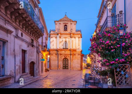 Kirche San Michele Arcangelo, Scicli, Ragusa, Sizilien, Italien Stockfoto