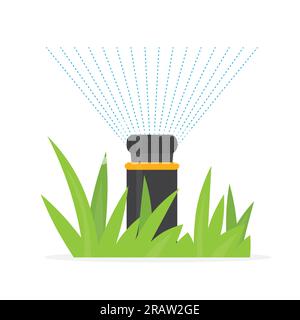 Abbildung des Rasenbewässerungsreglers – Vektor Stock Vektor