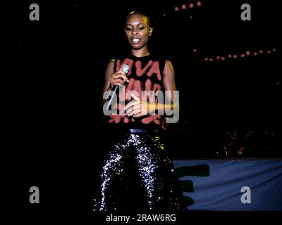 London, Großbritannien. 27. Juni 1999. Skunk Anansie live auf der Pyramide des Glastonbury Festivals 1999. Copyright Doug Stockfoto