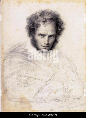 Selbstporträt 1824 von Anne-Louis Girodet Stockfoto