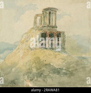 Ein Tempel der Vesta von Thomas Girtin Stockfoto