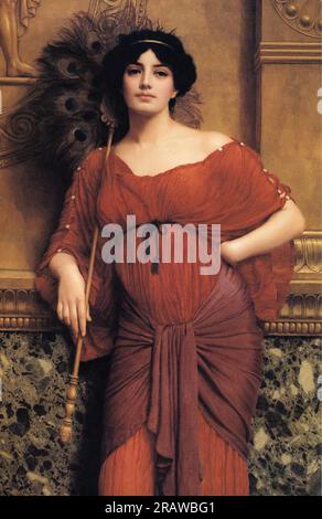 Eine römische Matrone 1905 von John William Godward Stockfoto