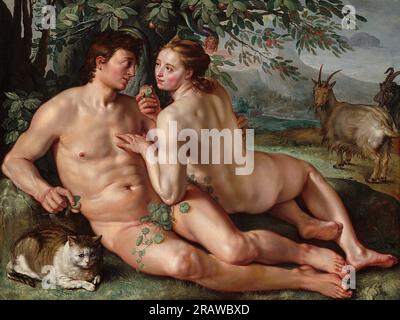 Der Fall von Mann 1616 von Hendrick Goltzius Stockfoto