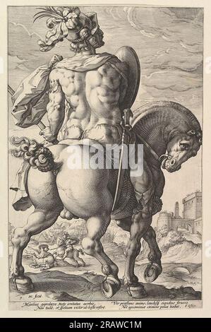 Titus Manlius 1586 von Hendrick Goltzius Stockfoto