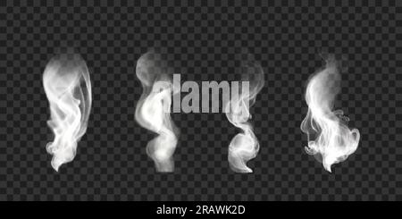 Satz von Vektorsymbolen von Räucherrauch. Stock Vektor