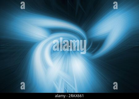 Abstrakte wellenförmige blaue Linien als Hintergrund für das Design Stockfoto