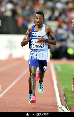 Selemon Barega (ETH) belegt bei Athletiissima am Freitag, 30. Juni 2023 in Lausanne den fünften Platz der 5.000 m in 13:00,20. Schweiz. (Jiro Mochizuki/Bild des Sports) Stockfoto