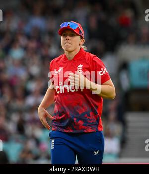 Oval, England. 3. Juli 2023. Heather Knight Captain of England beim zweiten Vitality IT20-Spiel zwischen England Women und Australia Women. Kredit: Nigel Bramley/Alamy Live News Stockfoto