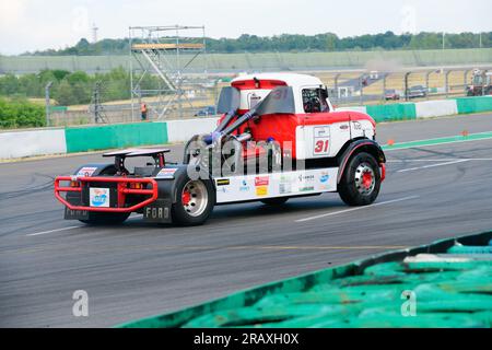 Dutch Truck Racing auf der Strecke des DEKRA Lausitzrings, Rennwochenende 2023 Lausitzring, Klettwitz am 17.06.2023 Stockfoto