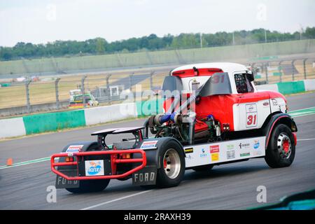 Dutch Truck Racing auf der Strecke des DEKRA Lausitzrings, Rennwochenende 2023 Lausitzring, Klettwitz am 17.06.2023 Stockfoto