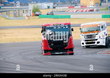 Dutch Truck Racing auf der Strecke des DEKRA Lausitzrings, Rennwochenende 2023 Lausitzring, Klettwitz am 17.06.2023 Stockfoto