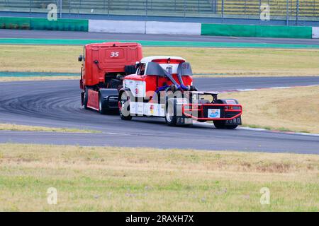 Dutch Truck Racing auf der Strecke des DEKRA Lausitzrings, Rennwochenende 2023 Lausitzring, Klettwitz am 17.06.2023 Stockfoto