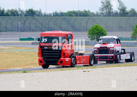 Dutch Truck Racing auf der Strecke des DEKRA Lausitzrings, Rennwochenende 2023 Lausitzring, Klettwitz am 17.06.2023 Stockfoto