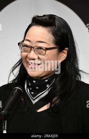 Tokio, Japan. Kredit: MATSUO. 6. Juli 2023. Setsuko Kitayama Basketball : die japanische Basketballliga der Frauen nimmt an einer Pressekonferenz in Tokio Teil. Kredit: MATSUO .K/AFLO SPORT/Alamy Live News Stockfoto