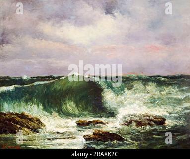 Gustave Courbet, The Wave, Ölgemälde auf Leinwand, ca. 1870 Stockfoto