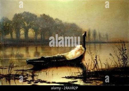 The Lady of Shalott c.1875; Vereinigtes Königreich von John Atkinson Grimshaw Stockfoto