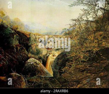 Colwith Force 1869; Vereinigtes Königreich von John Atkinson Grimshaw Stockfoto