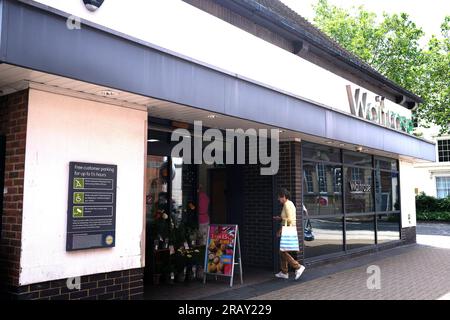 waitrose Supermarkt in der Stadt canterbury, East kent, uk, juli 05 2023 Stockfoto