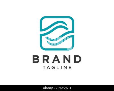 Abstraktes erstes Buchstabe-S-Logo. Grüner unendlicher Stil, isoliert auf weißem Hintergrund. Verwendbar für Unternehmens- und Technologielogos. Flaches Vektorlogo De Stock Vektor