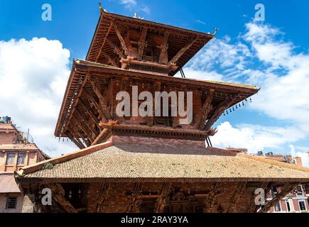 Patan, Nepal - 24. Januar 2020: Tempel des Durban-Platzes in Patan bei Kathmandu in Nepal Stockfoto