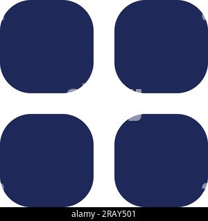 Wählen Sie das Symbol für die schwarze Glyphe-benutzeroberfläche für alle Elemente aus Stock Vektor