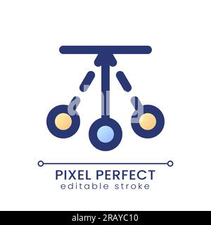 Pendel-Animation Pixel Perfect Gradient Fill ui-Symbol Stock Vektor