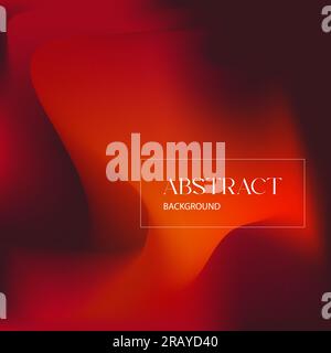 Abstrakte Hintergrundvorlage mit leuchtendem Farbverlauf in Rot Stock Vektor