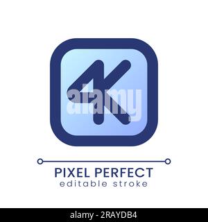 ui-Symbol für Perfect Gradient Fill mit 4K Pixeln Auflösung Stock Vektor