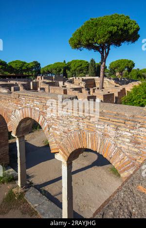 Domus von Fortuna Annonaria, Ostia Antica, Rom, Latium, Italien. Stockfoto