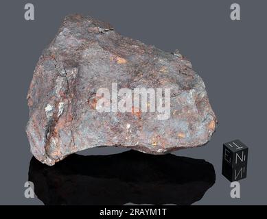 ODESSA - gegründet 1922, Ector County, Texas, USA. Eisenoxidrite IAB. Zurückgewonnene Gesamtmasse 1,6 Tonnen. Stockfoto