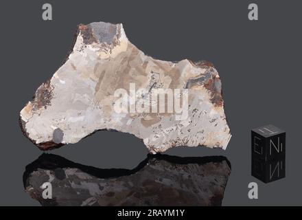 ODESSA - gegründet 1922, Ector County, Texas, USA. Eisenoxidrite IAB. Zurückgewonnene Gesamtmasse 1,6 Tonnen. Stockfoto