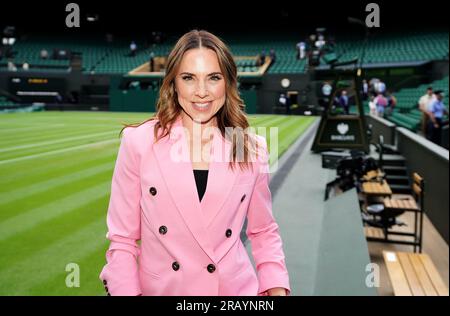 Melanie Chisholm, die am 15. Juli mit Barclays auf Wimbledon's The Hill