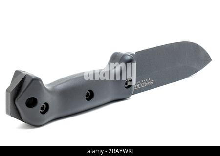 Ka-Bar BK2 Becker Campanion Bushcraft-Messer mit fester Klinge, Klinge ist 5,25 Zoll lang Stockfoto