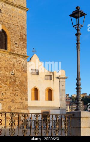 Kirche San Benedetto alla Badia, Caccamo, Palermo, Sizilien, Italien Stockfoto