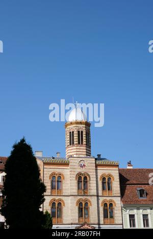 Piața Sfatului Orthodoxe Kirche, Brasov, Rumänien Stockfoto