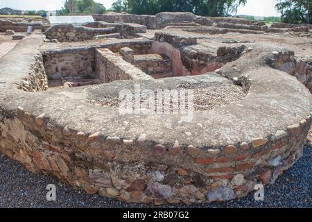 Torreaguila Roman Villa Resives, Barbano, Badajoz, Spanien. Olivenöl-Industriekomplex Stockfoto