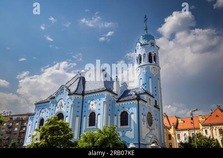 Die Blaue Kirche St. Elizabeth in Bratislava, Slowakei Stockfoto