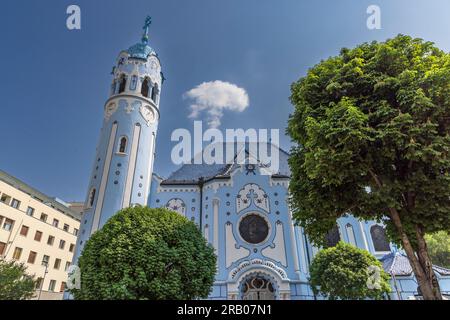 Die Blaue Kirche St. Elizabeth in Bratislava, Slowakei Stockfoto