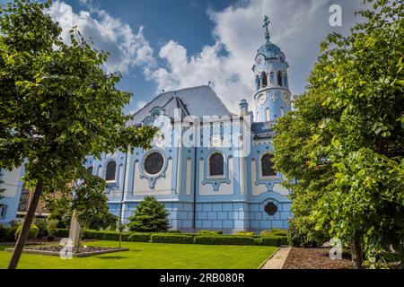 Die Blaue Kirche St. Elizabeth in Bratislava, Slowakei Stockfoto