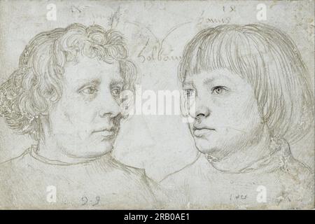 Ambrosius und Hans, die Söhne des Künstlers 1511 von Hans Holbein dem Ältesten Stockfoto